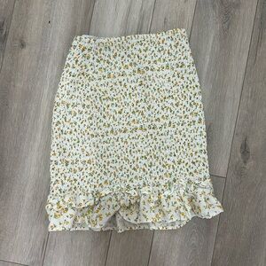 mini flower pattern skirt